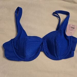 Wild Fable Vibrant Blue Underwire Bikini Top